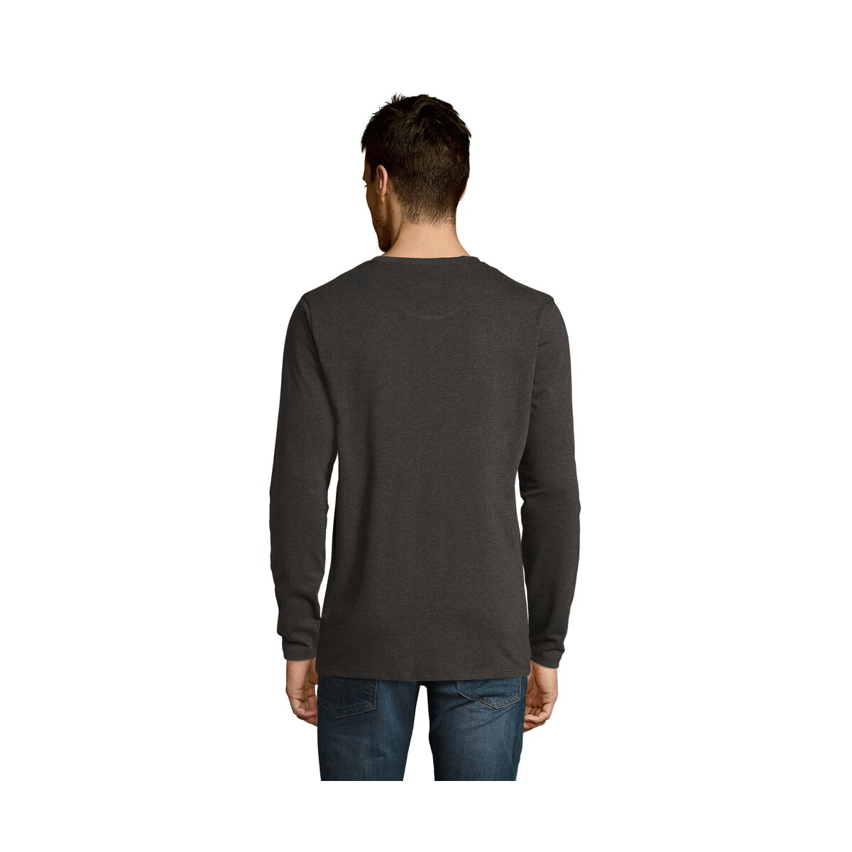 Koszulki z logo – imperial lsl men t-shirt 190g imperial lsl men – charcoal melange – s s02074-ce-back IMPERIAL LSL MEN t-shirt 190g IMPERIAL LSL MEN - Charcoal Melange - S s02074-ce-back
