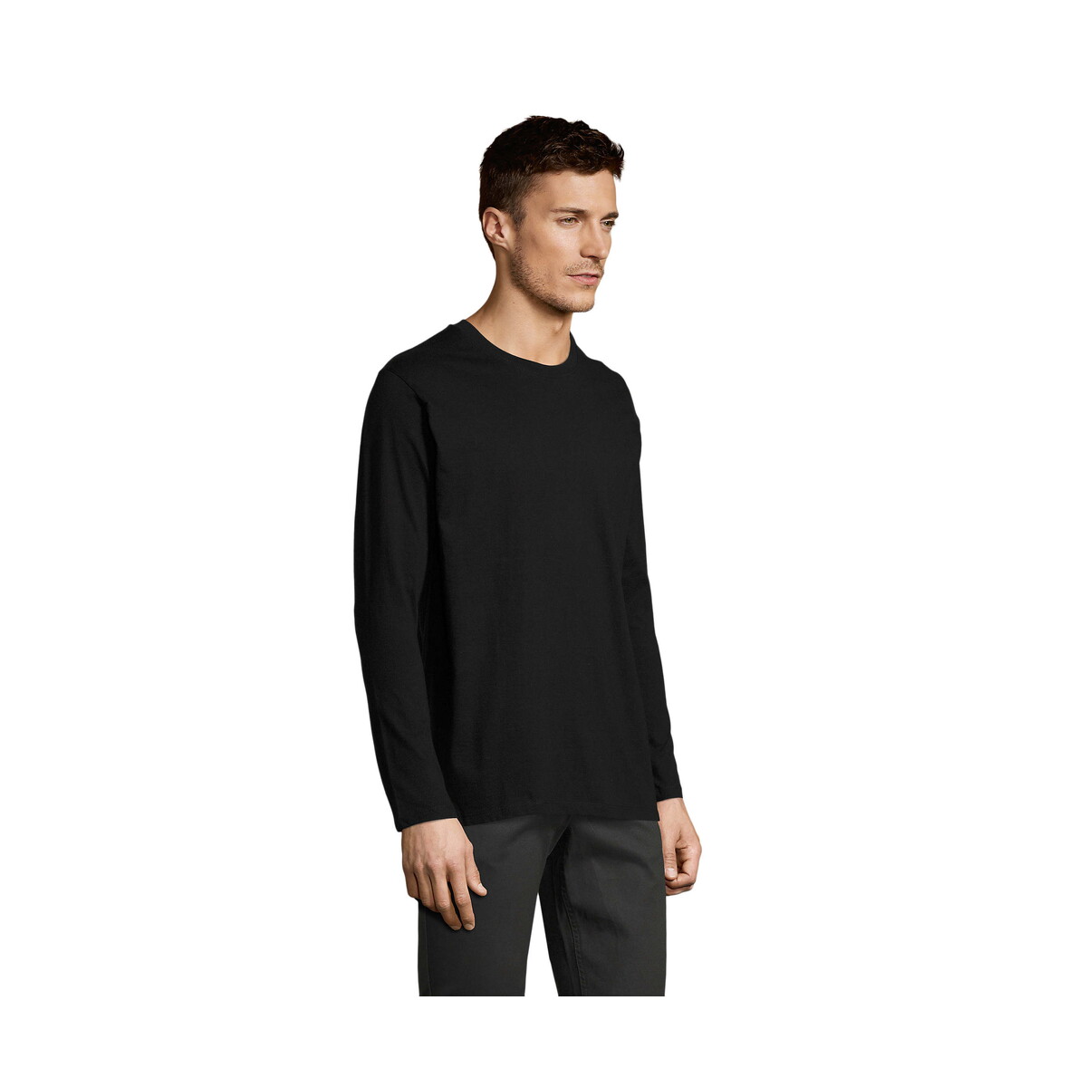 Koszulki z logo – imperial lsl men t-shirt 190g imperial lsl men – deep black – s s02074-db-side IMPERIAL LSL MEN t-shirt 190g IMPERIAL LSL MEN - Deep Black - S s02074-db-side