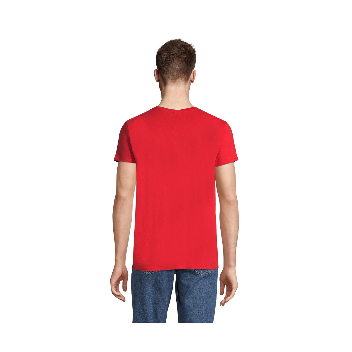 Koszulki z logo – koszulka męska pioneer 175g pioneer men – bright rojo – s s03565-bt-side Koszulka męska PIONEER 175g PIONEER MEN - Bright Rojo - S s03565-bt-side