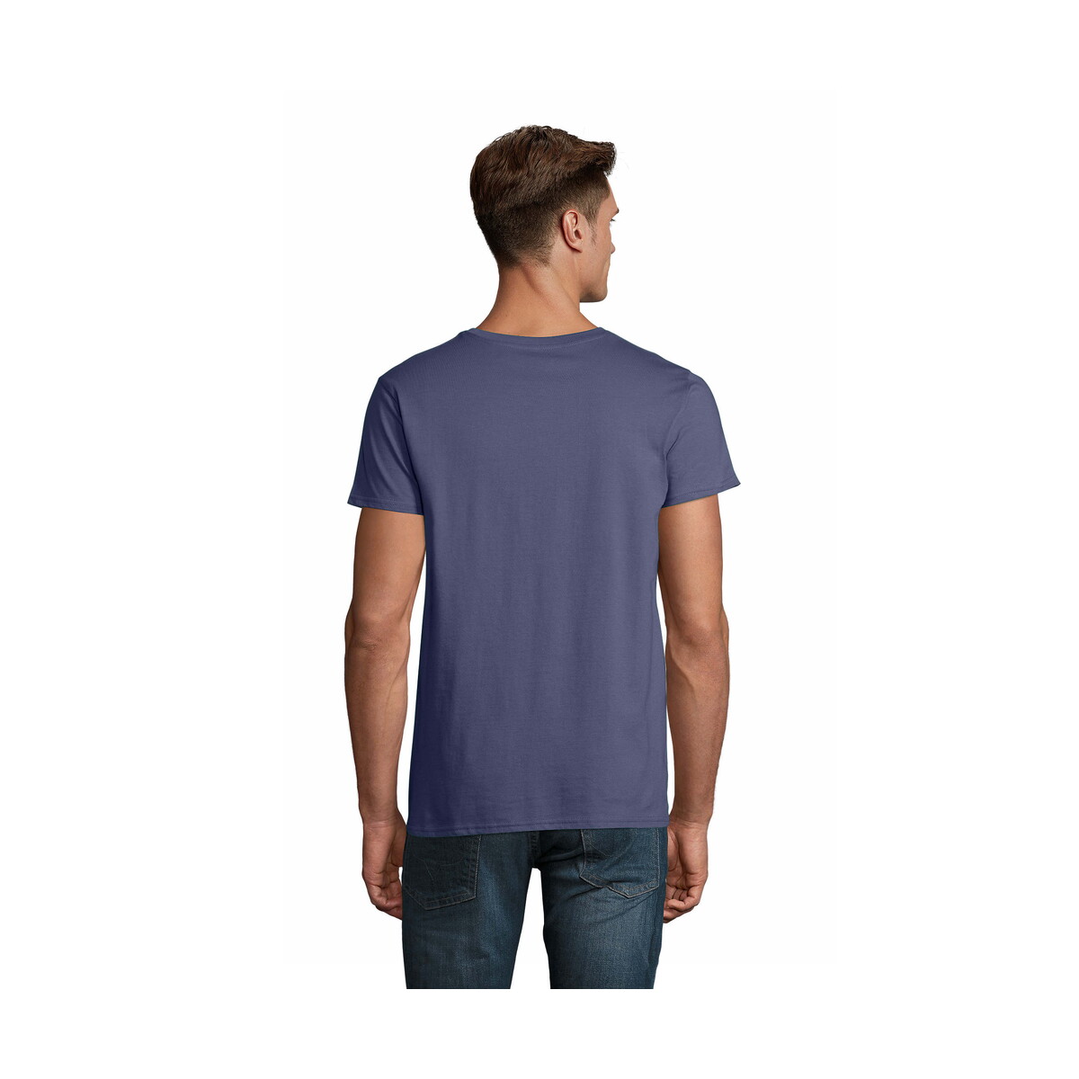 Koszulki z logo – koszulka męska pioneer 175g pioneer men – denima – m s03565-dm-side Koszulka męska PIONEER 175g PIONEER MEN - Denima - M s03565-dm-side