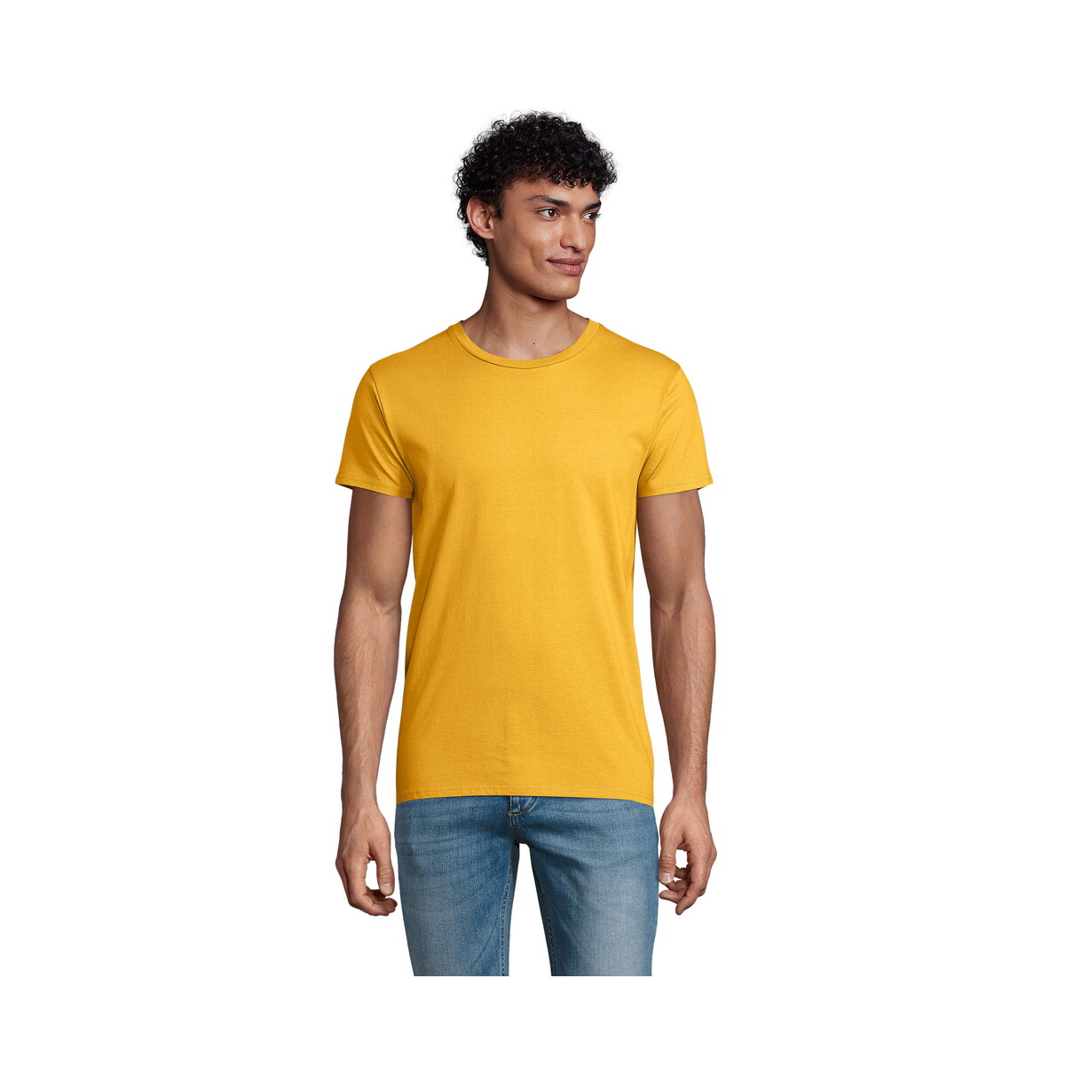 Koszulki z logo – koszulka męska pioneer 175g pioneer men – dorado – l s03565-go Koszulka męska PIONEER 175g PIONEER MEN - Dorado - L s03565-go