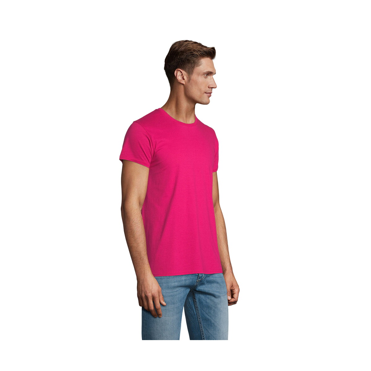 Koszulki z logo – koszulka męska pioneer 175g pioneer men – fuksja – l s03565-fu-back Koszulka męska PIONEER 175g PIONEER MEN - Fuksja - L s03565-fu-back