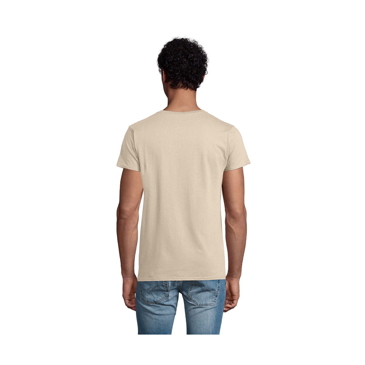 Koszulki z logo – koszulka męska pioneer 175g pioneer men – naturalna – xxl s03565-na-side Koszulka męska PIONEER 175g PIONEER MEN - Naturalna - XXL s03565-na-side