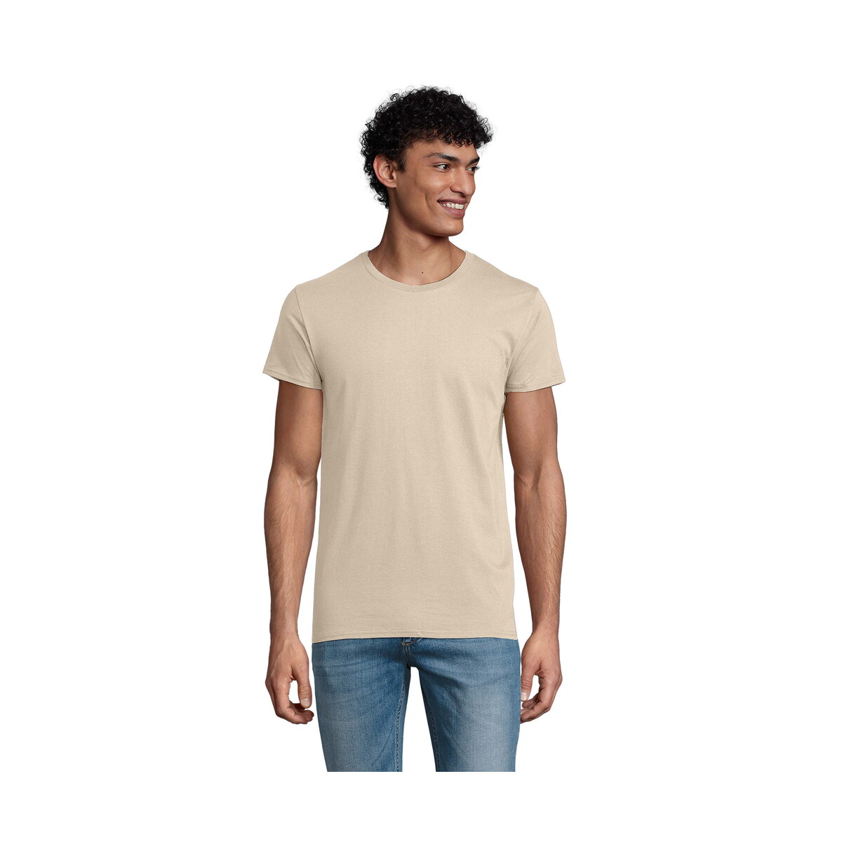 Koszulki z logo – koszulka męska pioneer 175g pioneer men – naturalna – xxl s03565-na Koszulka męska PIONEER 175g PIONEER MEN - Naturalna - XXL s03565-na