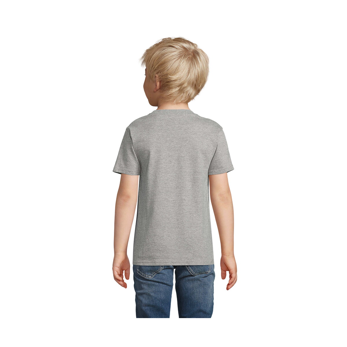 Koszulki z logo – pioneer dziecięcy t-shirt pioneer kids – szary melanż – 3xl s03578-gm-back PIONEER Dziecięcy T-SHIRT PIONEER KIDS - Szary Melanż - 3XL s03578-gm-back