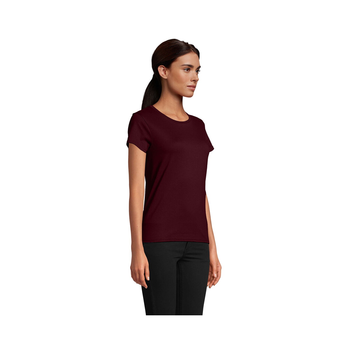Koszulki z logo – pioneer women 175g pioneer women – burgundowy – m s03579-bg-back PIONEER WOMEN 175g PIONEER WOMEN - Burgundowy - M s03579-bg-back