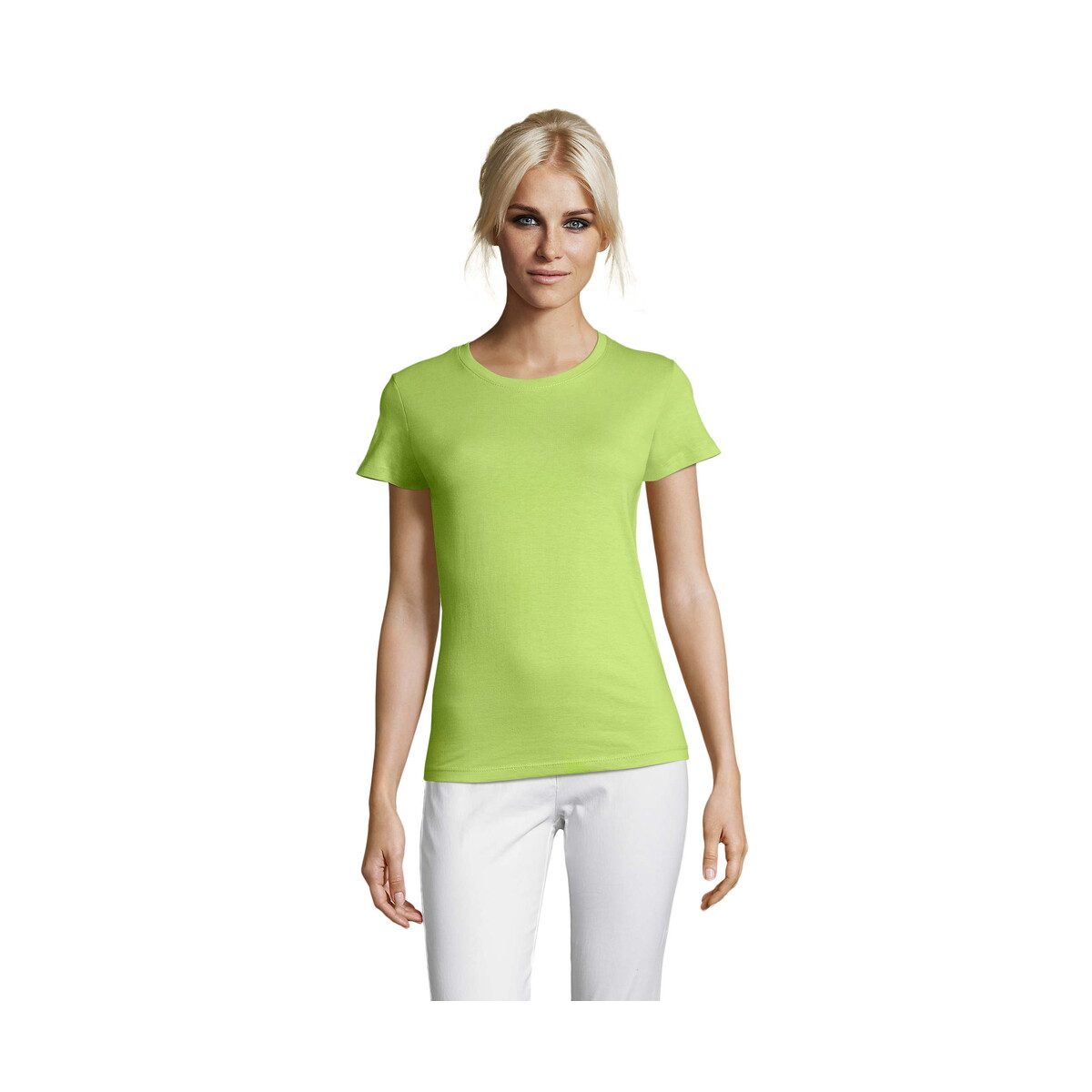 Koszulki z logo – regent damski t-shirt 150g regent women – apple green – m s01825-ag REGENT Damski T-Shirt 150g REGENT WOMEN - Apple Green - M s01825-ag