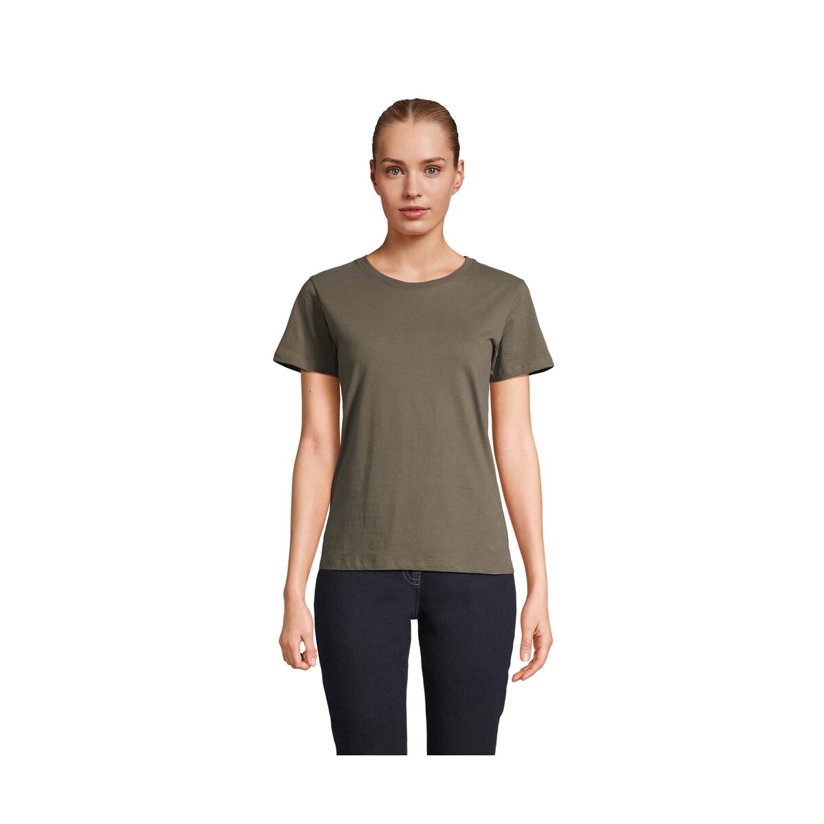 Koszulki z logo – regent damski t-shirt 150g regent women – army – xl s01825-ar REGENT Damski T-Shirt 150g REGENT WOMEN - Army - XL s01825-ar
