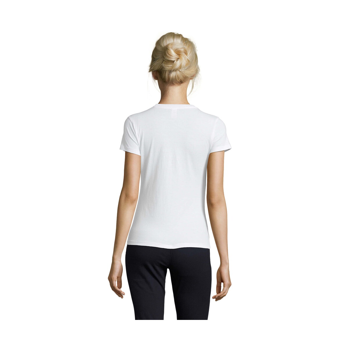 Koszulki z logo – regent damski t-shirt 150g regent women – biała – 3xl s01825-wh-back REGENT Damski T-Shirt 150g REGENT WOMEN - Biała - 3XL s01825-wh-back