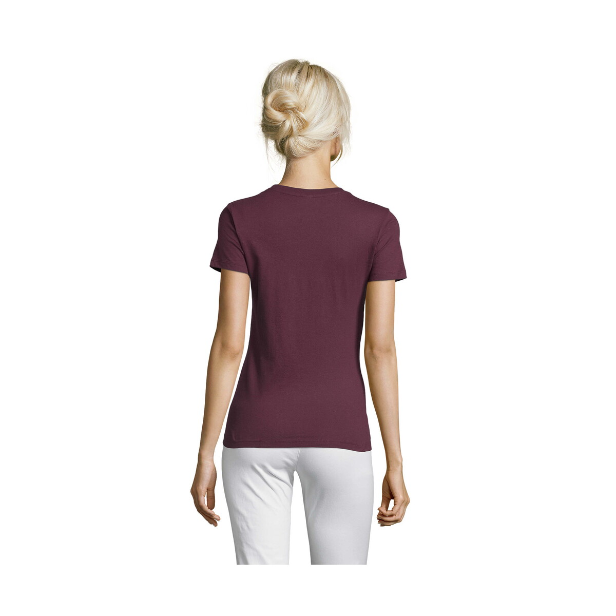 Koszulki z logo – regent damski t-shirt 150g regent women – burgundowy – xxl s01825-bg-back REGENT Damski T-Shirt 150g REGENT WOMEN - Burgundowy - XXL s01825-bg-back