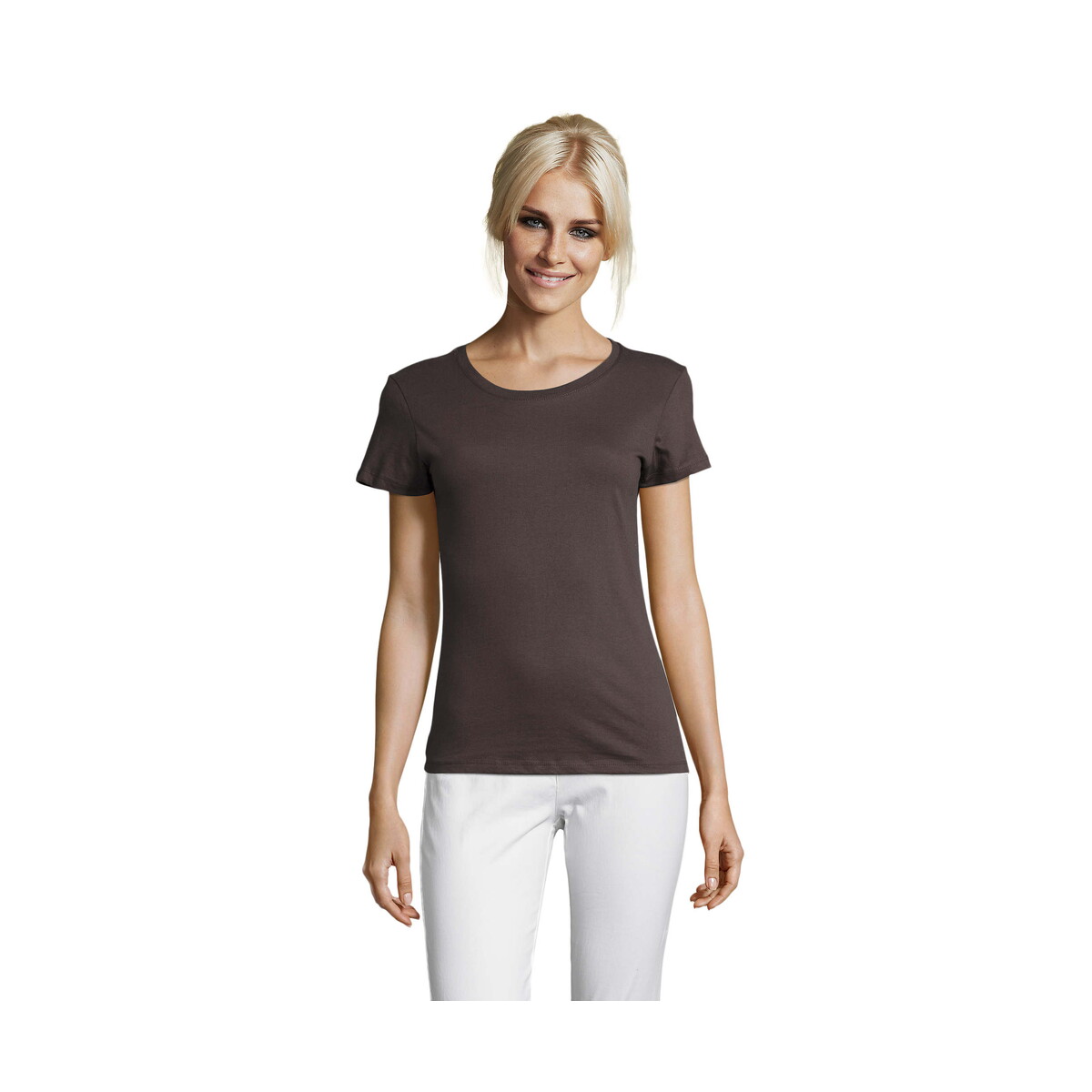 Koszulki z logo – regent damski t-shirt 150g regent women – ciemnoszary – m s01825-dg REGENT Damski T-Shirt 150g REGENT WOMEN - Ciemnoszary - M s01825-dg