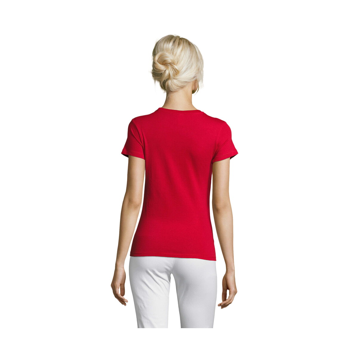 Koszulki z logo – regent damski t-shirt 150g regent women – czerwona – 3xl s01825-rd-back REGENT Damski T-Shirt 150g REGENT WOMEN - Czerwona - 3XL s01825-rd-back