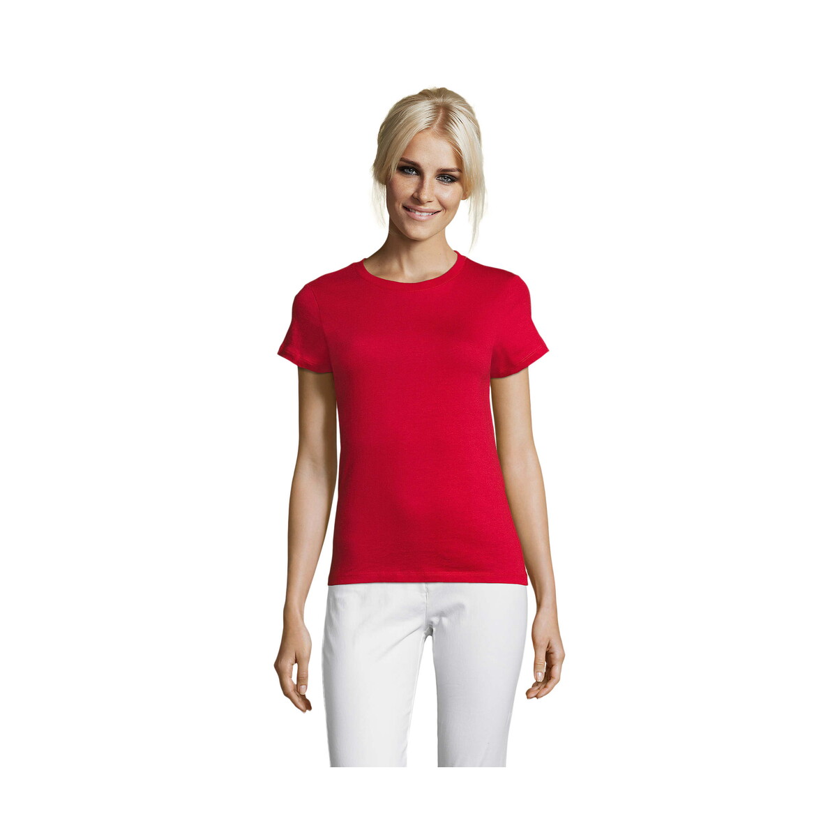 Koszulki z logo – regent damski t-shirt 150g regent women – czerwona – m s01825-rd REGENT Damski T-Shirt 150g REGENT WOMEN - Czerwona - M s01825-rd