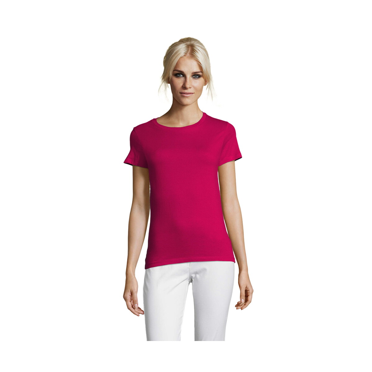 Koszulki z logo – regent damski t-shirt 150g regent women – fuchsia – m s01825-fu REGENT Damski T-Shirt 150g REGENT WOMEN - Fuchsia - M s01825-fu