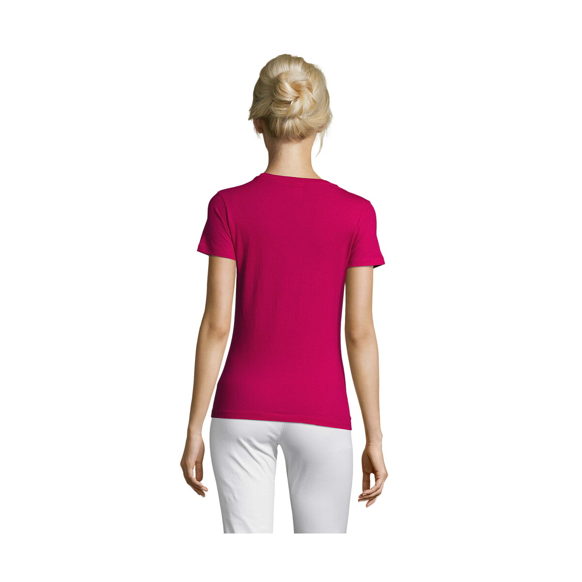 Koszulki z logo – regent damski t-shirt 150g regent women – fuchsia – xl s01825-fu-back REGENT Damski T-Shirt 150g REGENT WOMEN - Fuchsia - XL s01825-fu-back