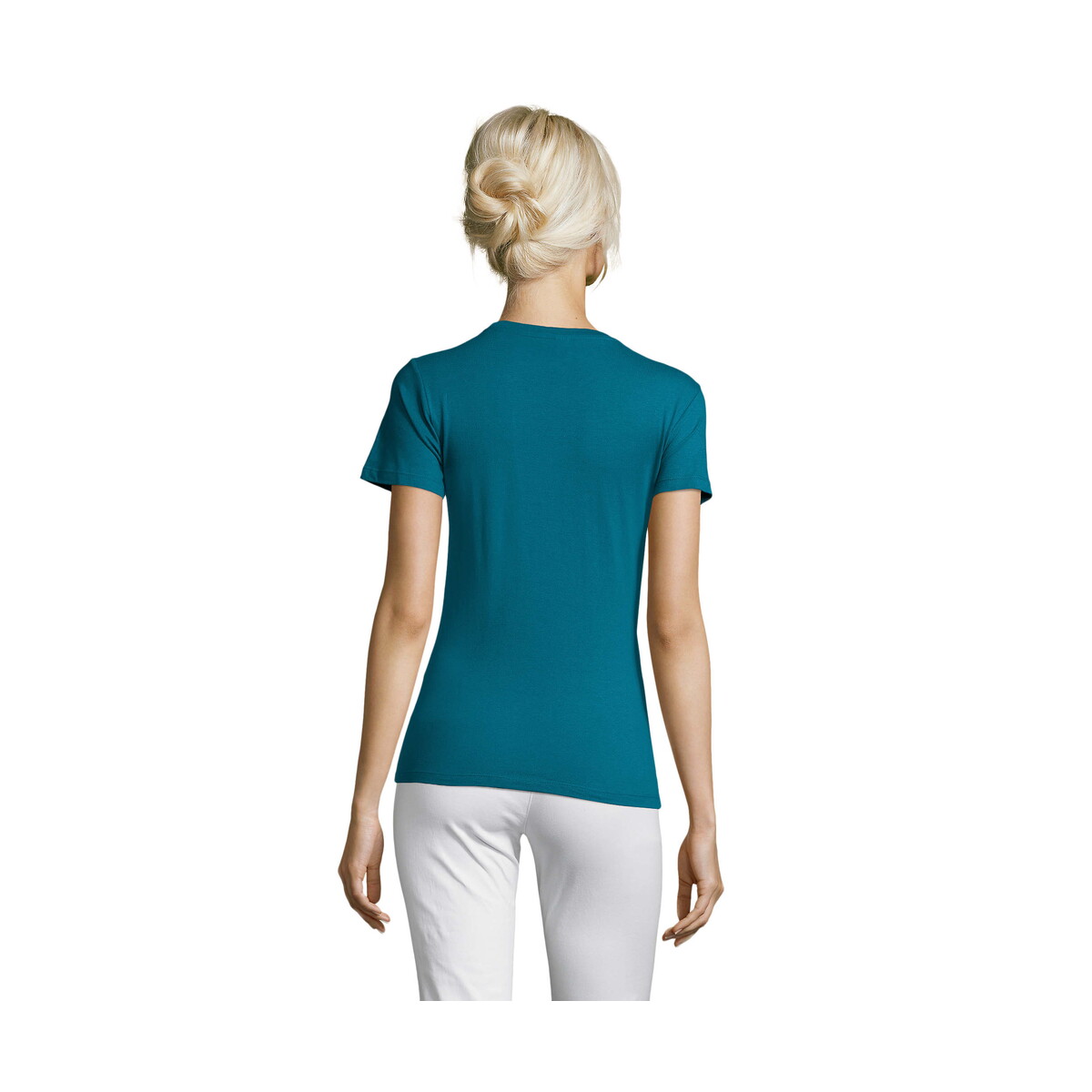 Koszulki z logo – regent damski t-shirt 150g regent women – kacze jajo – m s01825-du-back REGENT Damski T-Shirt 150g REGENT WOMEN - Kacze Jajo - M s01825-du-back
