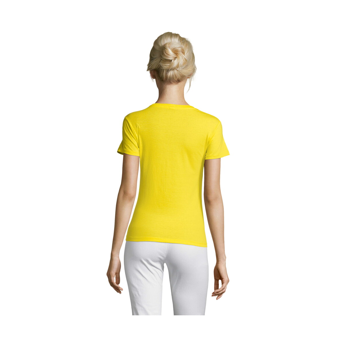 Koszulki z logo – regent damski t-shirt 150g regent women – lemona – l s01825-le-back REGENT Damski T-Shirt 150g REGENT WOMEN - Lemona - L s01825-le-back