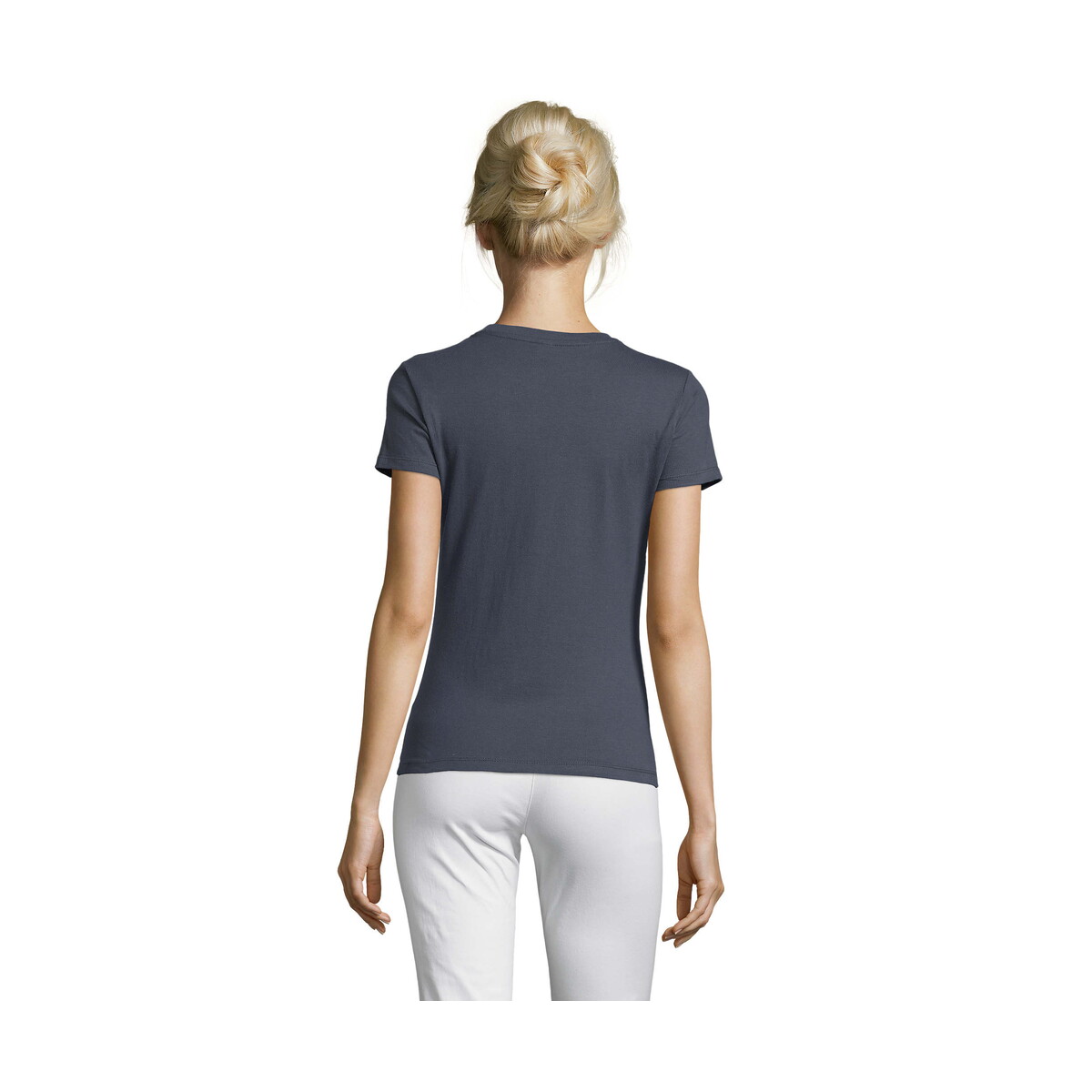 Koszulki z logo – regent damski t-shirt 150g regent women – mysi szary – xl s01825-mu-back REGENT Damski T-Shirt 150g REGENT WOMEN - Mysi Szary - XL s01825-mu-back