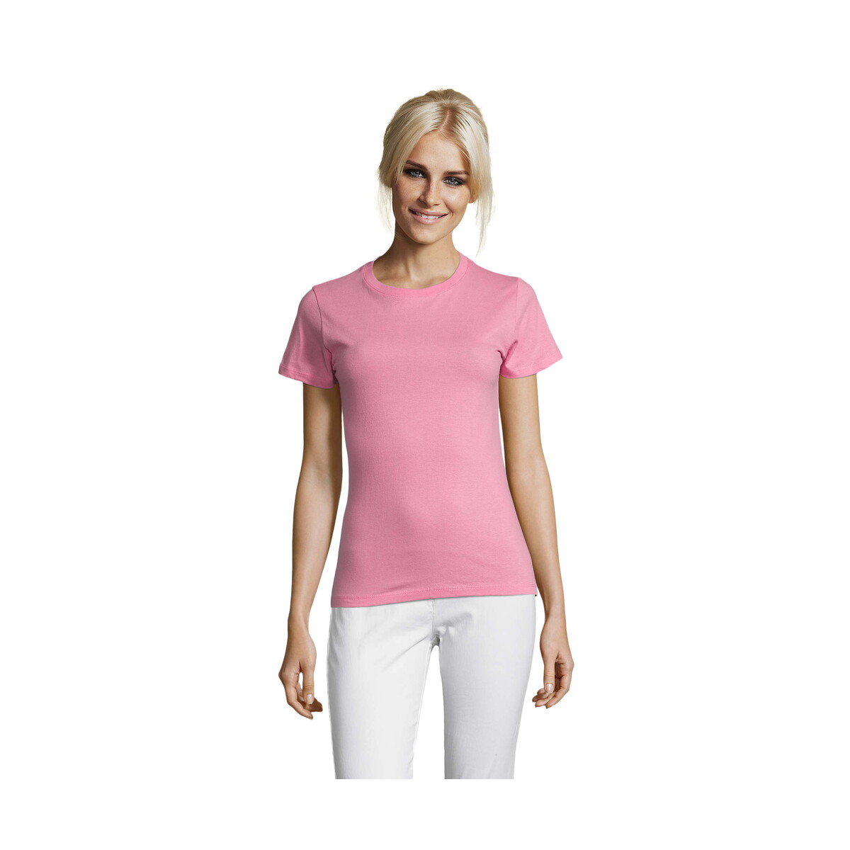 Koszulki z logo – regent damski t-shirt 150g regent women – orchid pink – m s01825-op REGENT Damski T-Shirt 150g REGENT WOMEN - Orchid Pink - M s01825-op