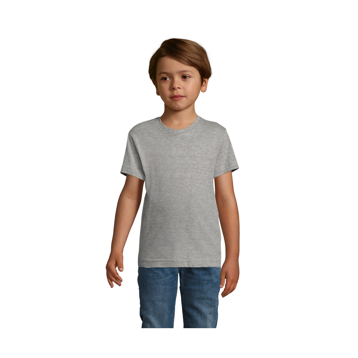 Koszulki z logo – regent fit dziecięcy 150g regent fit kids – szary melanż – xl s01183-gm REGENT FIT DZIECIĘCY 150g REGENT FIT KIDS - Szary Melanż - XL s01183-gm