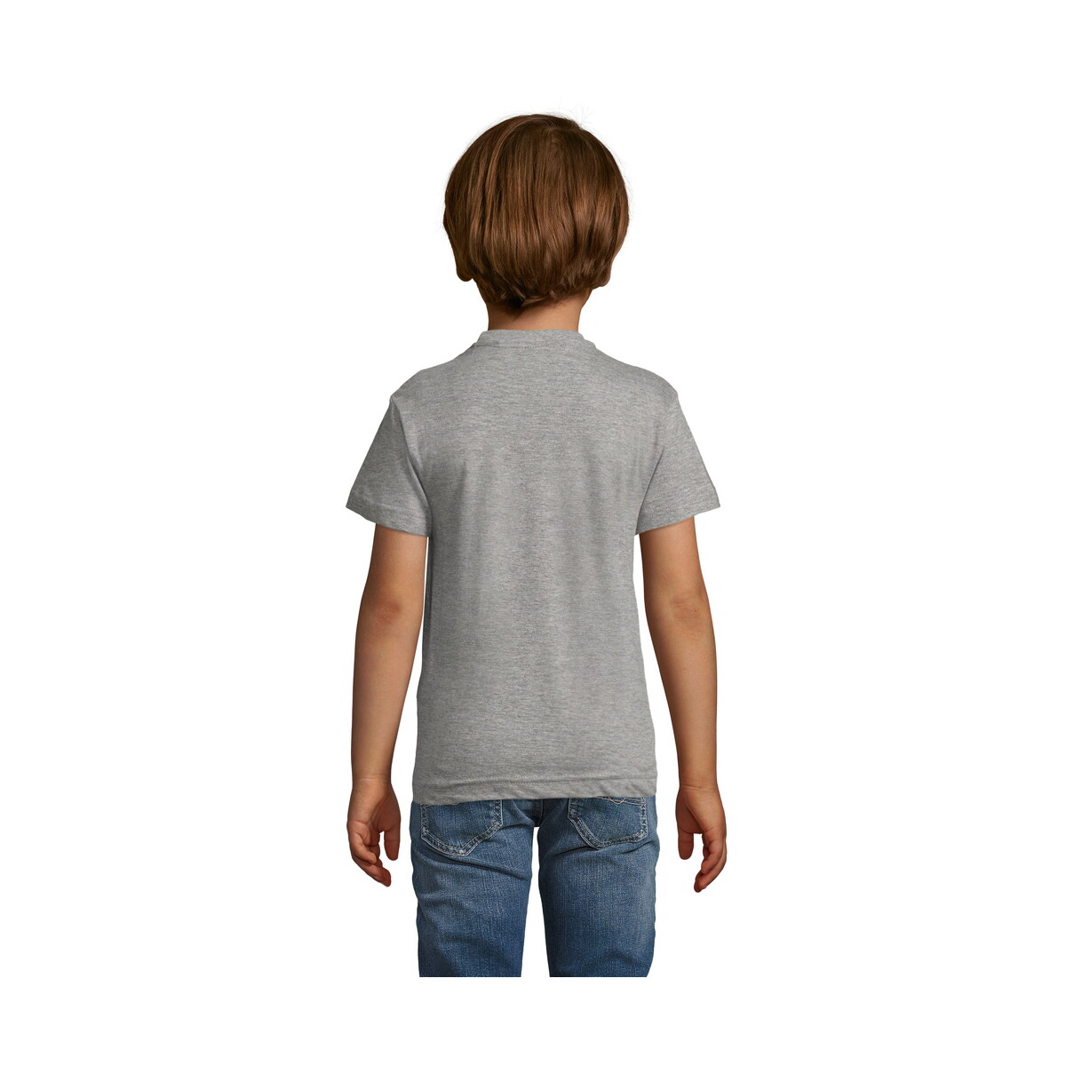 Koszulki z logo – regent fit dziecięcy 150g regent fit kids – szary melanż – xl s01183-gm-back REGENT FIT DZIECIĘCY 150g REGENT FIT KIDS - Szary Melanż - XL s01183-gm-back