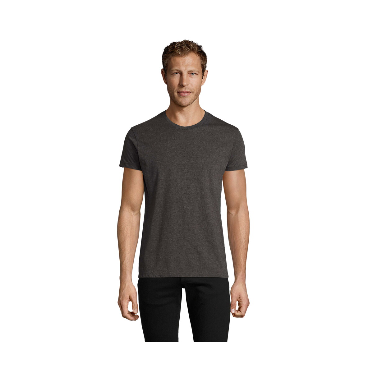 Koszulki z logo – regent fit męski 150g regent fit – charcoal melange – xl s00553-ce REGENT FIT MĘSKI 150g REGENT FIT - Charcoal Melange - XL s00553-ce