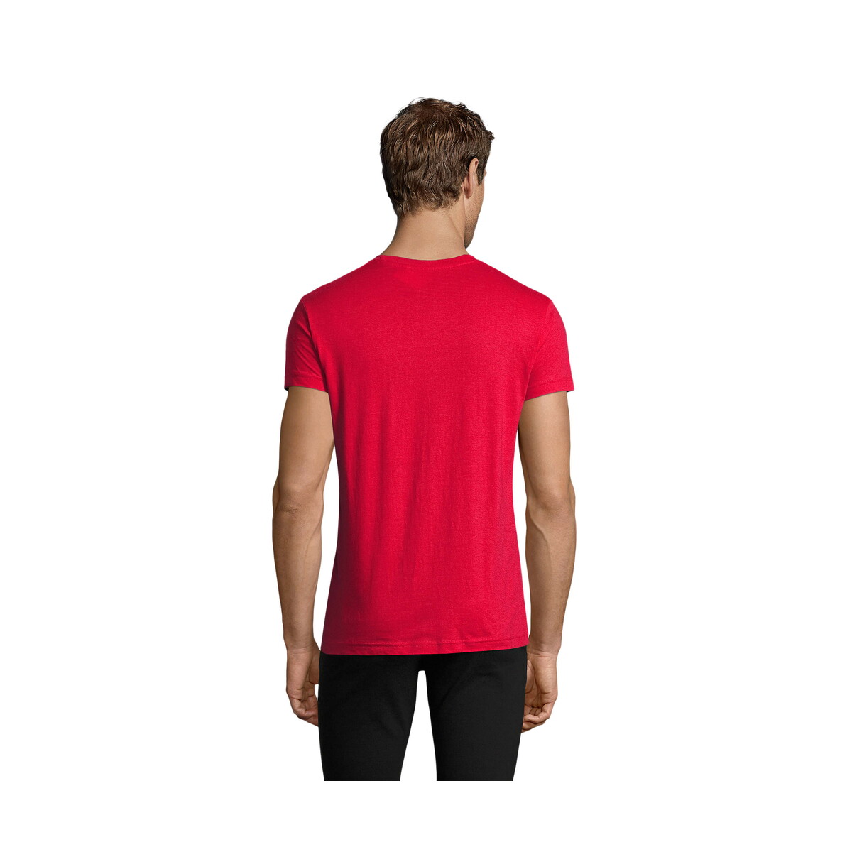 Koszulki z logo – regent fit męski 150g regent fit – czerwony – l s00553-rd-back REGENT FIT MĘSKI 150g REGENT FIT - Czerwony - L s00553-rd-back