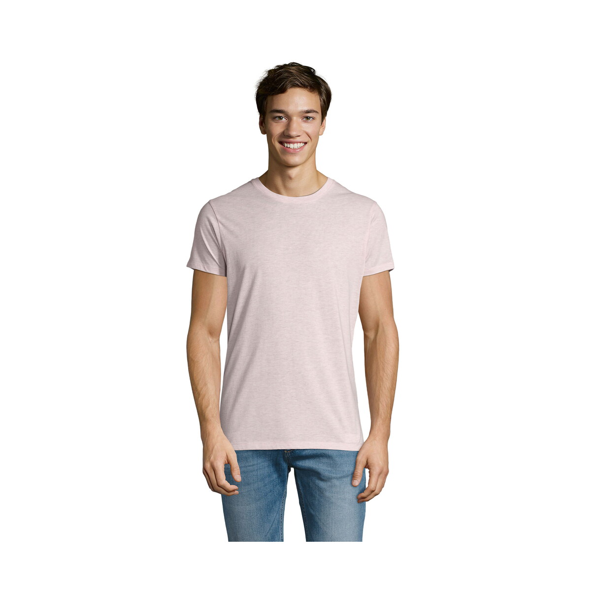 Koszulki z logo – regent fit męski 150g regent fit – heather pink – l s00553-hp REGENT FIT MĘSKI 150g REGENT FIT - Heather Pink - L s00553-hp