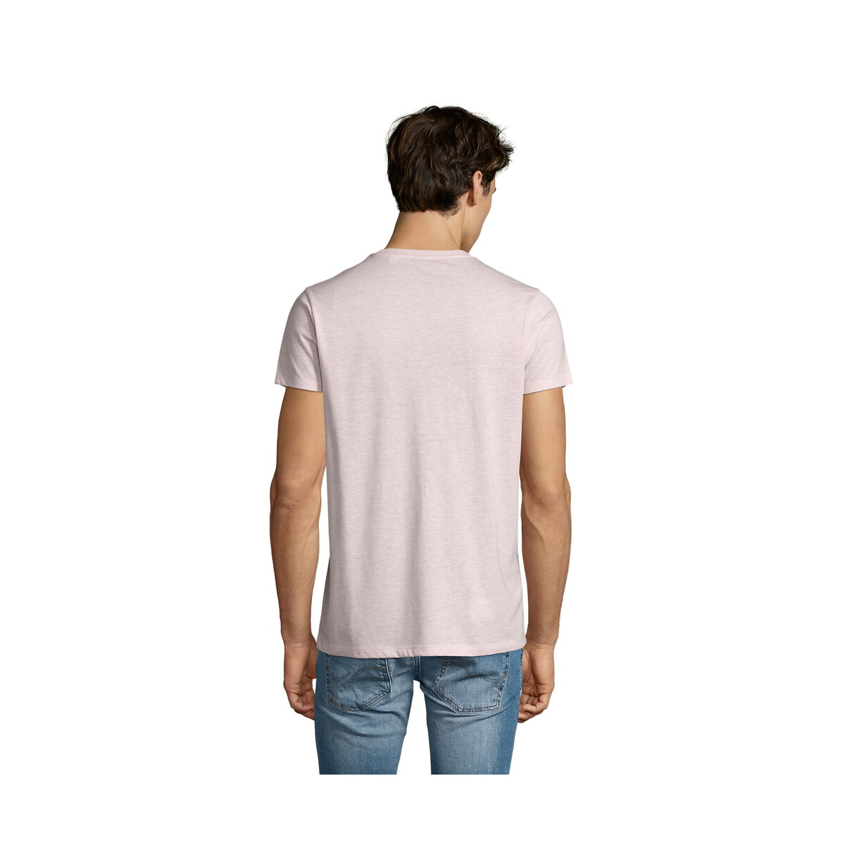 Koszulki z logo – regent fit męski 150g regent fit – heather pink – m s00553-hp-back REGENT FIT MĘSKI 150g REGENT FIT - Heather Pink - M s00553-hp-back