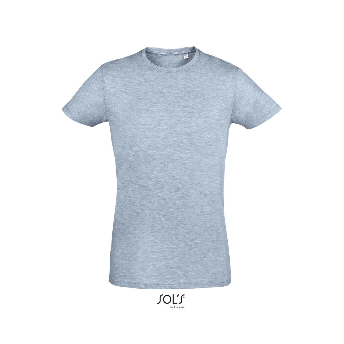 Koszulki z logo – regent fit męski 150g regent fit – heather sky – l s00553-hs REGENT FIT MĘSKI 150g REGENT FIT - Heather Sky - L s00553-hs