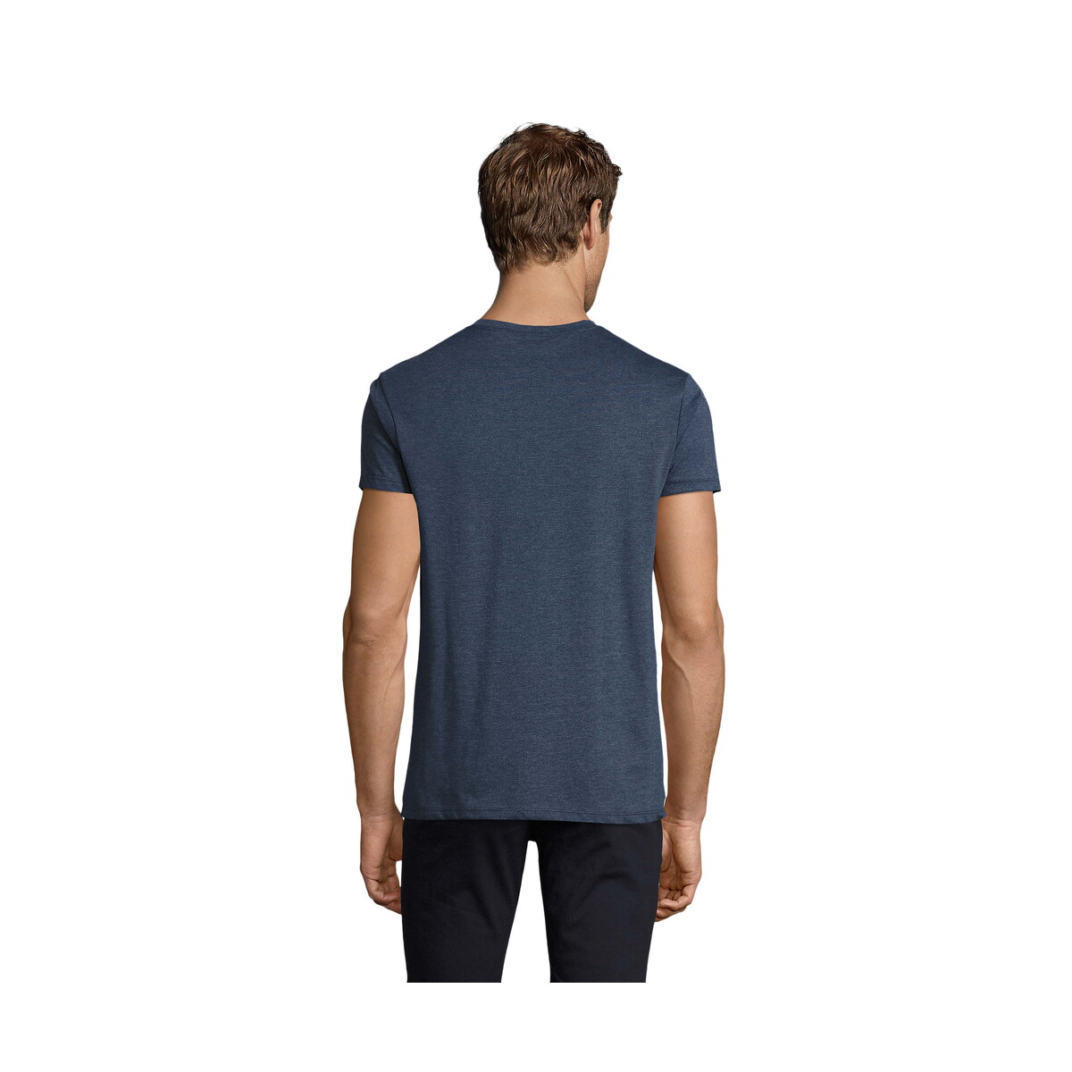 Koszulki z logo – regent fit męski 150g regent fit – melanż denim – l s00553-hd-back REGENT FIT MĘSKI 150g REGENT FIT - Melanż Denim - L s00553-hd-back