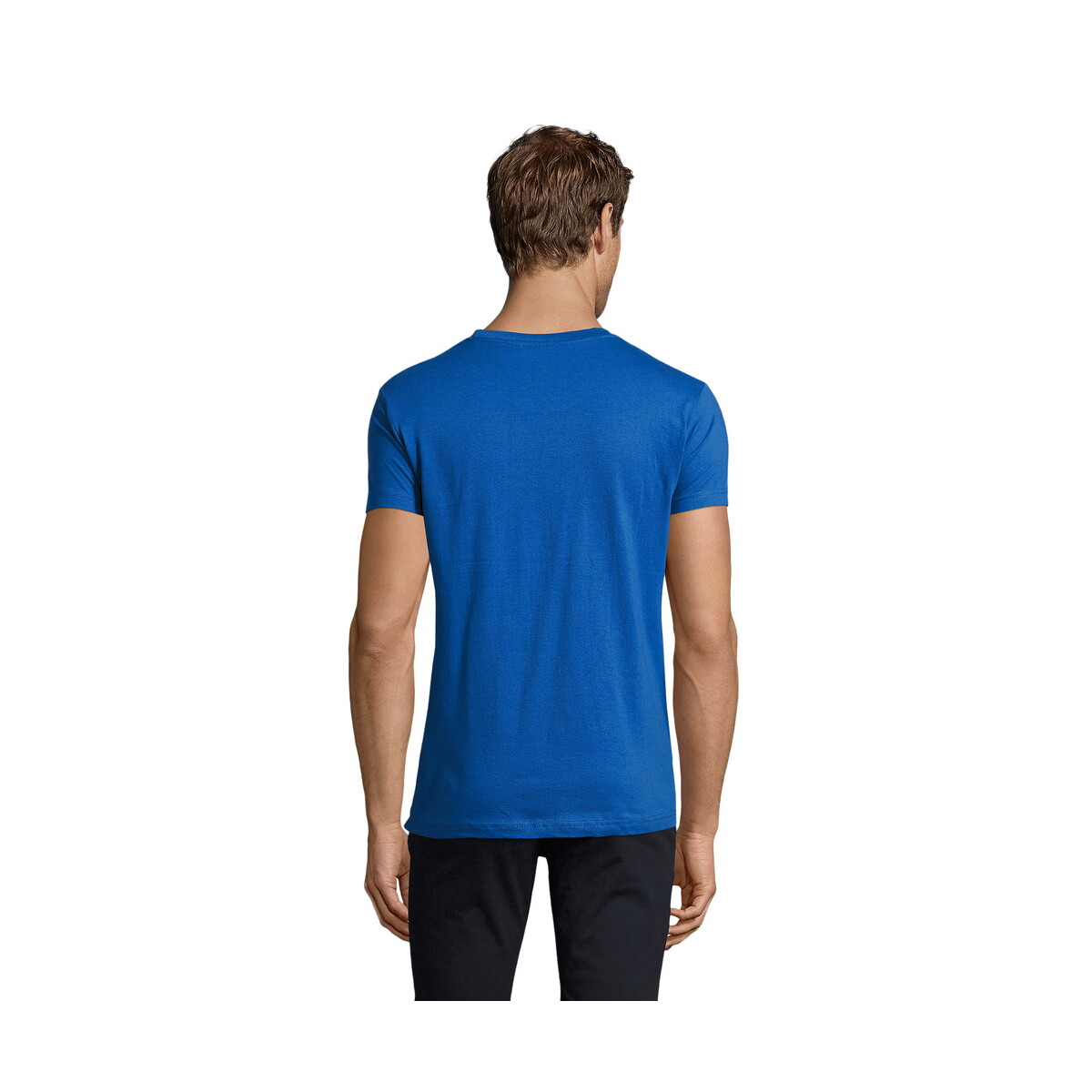 Koszulki z logo – regent fit męski 150g regent fit – niebieski – xxl s00553-rb-back REGENT FIT MĘSKI 150g REGENT FIT - Niebieski - XXL s00553-rb-back
