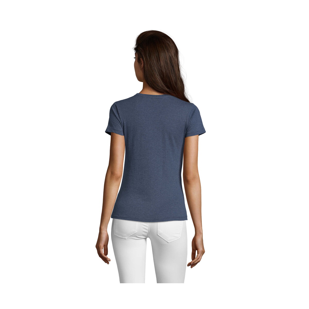 Koszulki z logo – regent fit women 150g regent fit women – melanż denim – l s02758-hd-back REGENT FIT WOMEN 150g REGENT FIT WOMEN - Melanż Denim - L s02758-hd-back