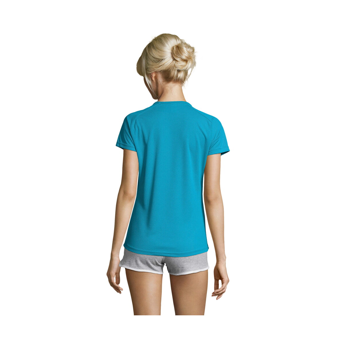 Koszulki z logo – sporty damski t-shirt 140g sporty women – aqua – xl s01159-aq-back SPORTY Damski T-Shirt 140g SPORTY WOMEN - Aqua - XL s01159-aq-back