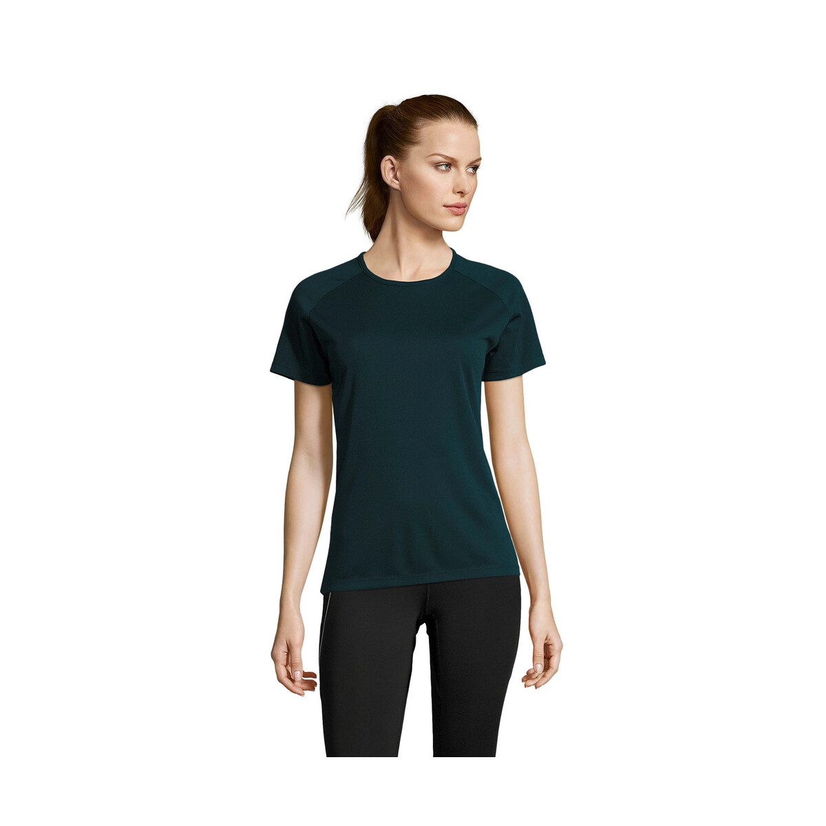 Koszulki z logo – sporty damski t-shirt 140g sporty women – błękit naftowy – xxl s01159-pb SPORTY Damski T-Shirt 140g SPORTY WOMEN - Błękit Naftowy - XXL s01159-pb