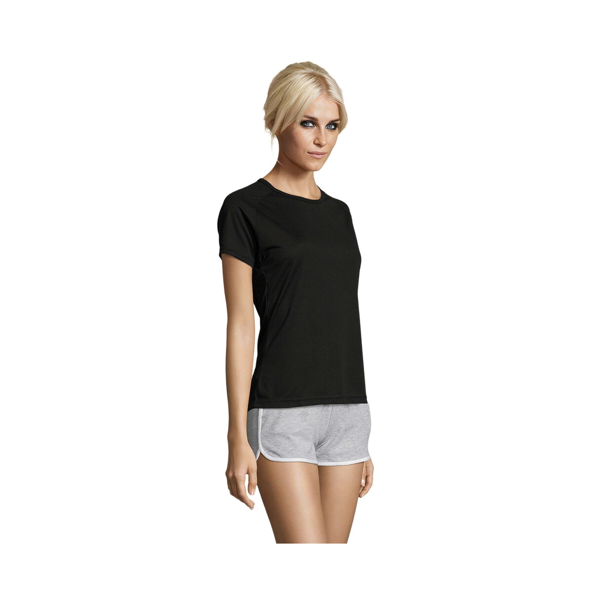 Koszulki z logo – sporty damski t-shirt 140g sporty women – czarny – xxl s01159-bk-side SPORTY Damski T-Shirt 140g SPORTY WOMEN - Czarny - XXL s01159-bk-side