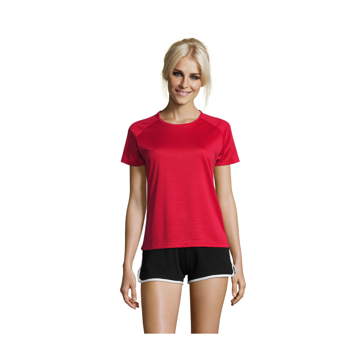 Koszulki z logo – sporty damski t-shirt 140g sporty women – czerwona – xxl s01159-rd SPORTY Damski T-Shirt 140g SPORTY WOMEN - Czerwona - XXL s01159-rd