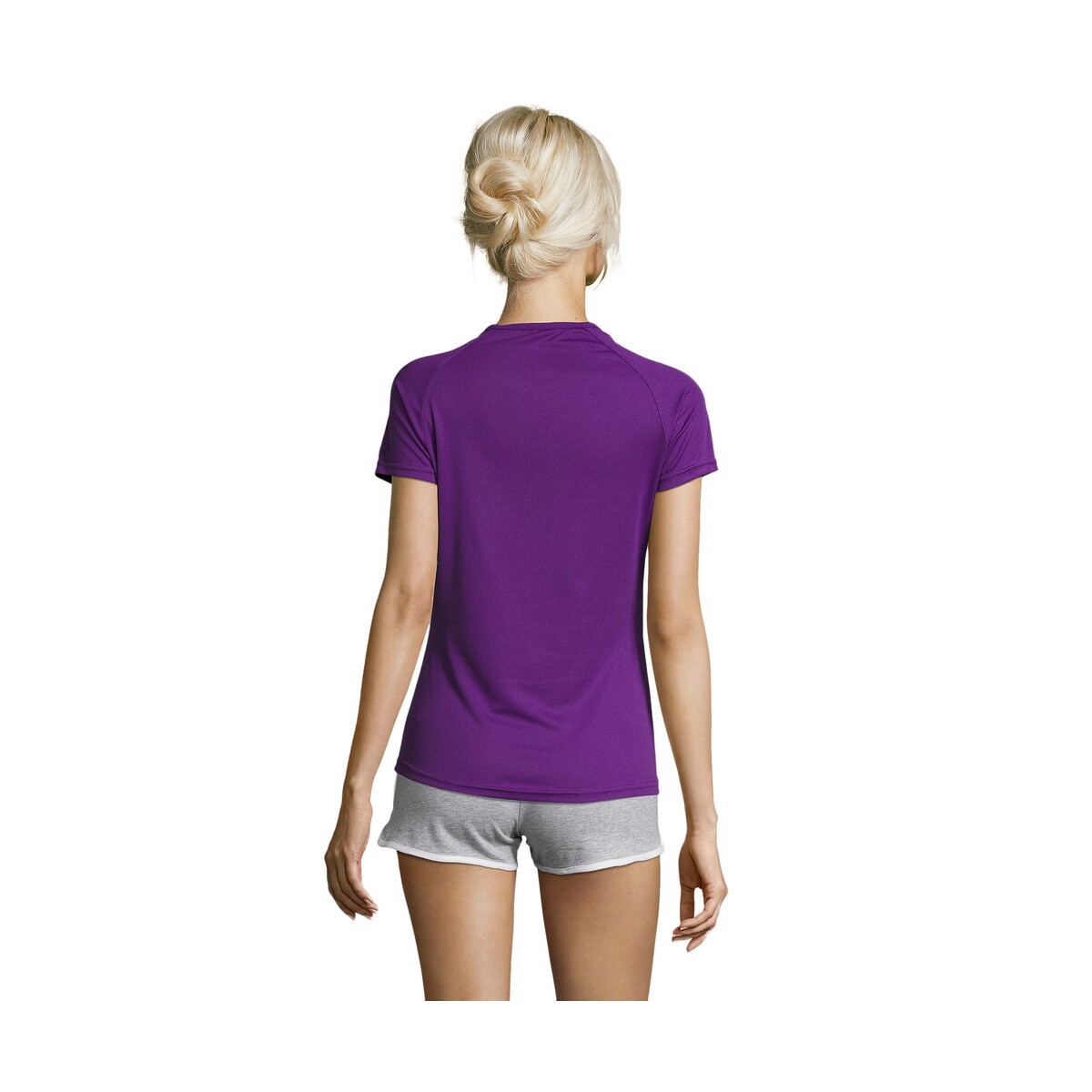 Koszulki z logo – sporty damski t-shirt 140g sporty women – dark purple – xl s01159-da-back SPORTY Damski T-Shirt 140g SPORTY WOMEN - Dark Purple - XL s01159-da-back