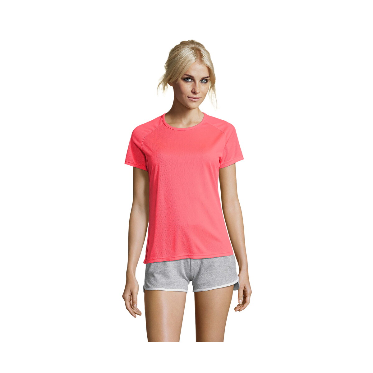 Koszulki z logo – sporty damski t-shirt 140g sporty women – neon coral – xl s01159-nc SPORTY Damski T-Shirt 140g SPORTY WOMEN - Neon Coral - XL s01159-nc