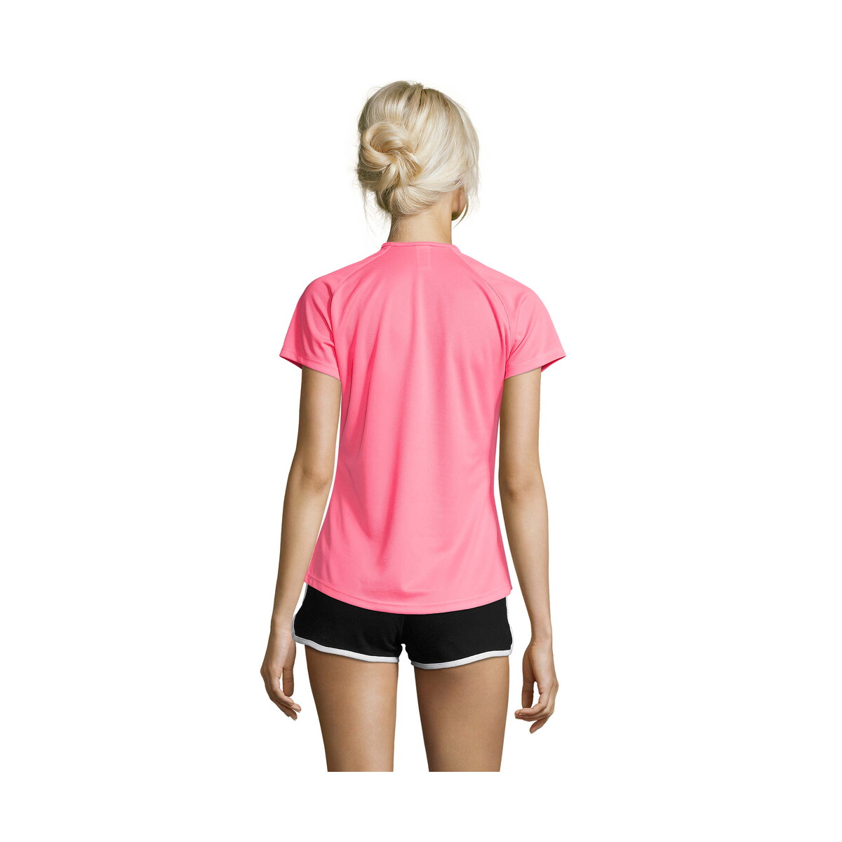 Koszulki z logo – sporty damski t-shirt 140g sporty women – neonowy róż 2 – xl s01159-np-back SPORTY Damski T-Shirt 140g SPORTY WOMEN - Neonowy Róż 2 - XL s01159-np-back