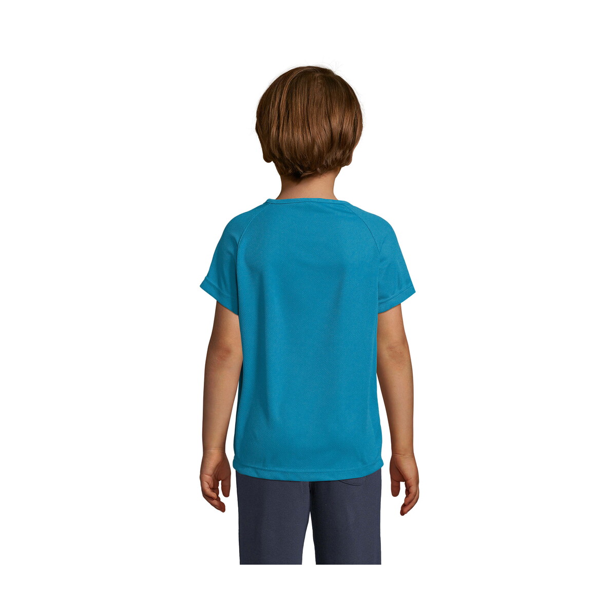 Koszulki z logo – sporty dziecięcy t-shirt sporty kids – aqua – xl s01166-aq-back SPORTY Dziecięcy T-Shirt SPORTY KIDS - Aqua - XL s01166-aq-back