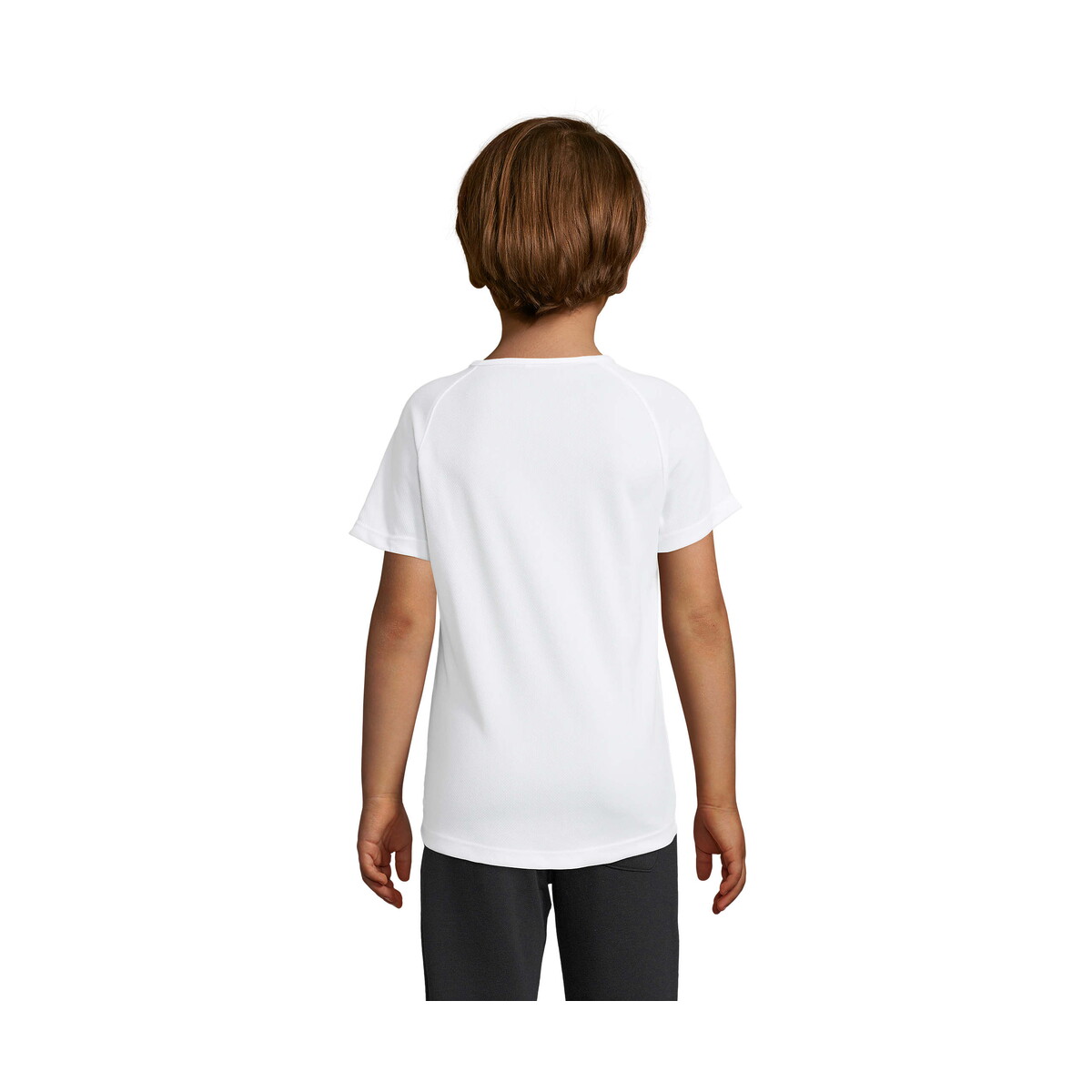 Koszulki z logo – sporty dziecięcy t-shirt sporty kids – biały – 3xl s01166-wh-back SPORTY Dziecięcy T-Shirt SPORTY KIDS - Biały - 3XL s01166-wh-back