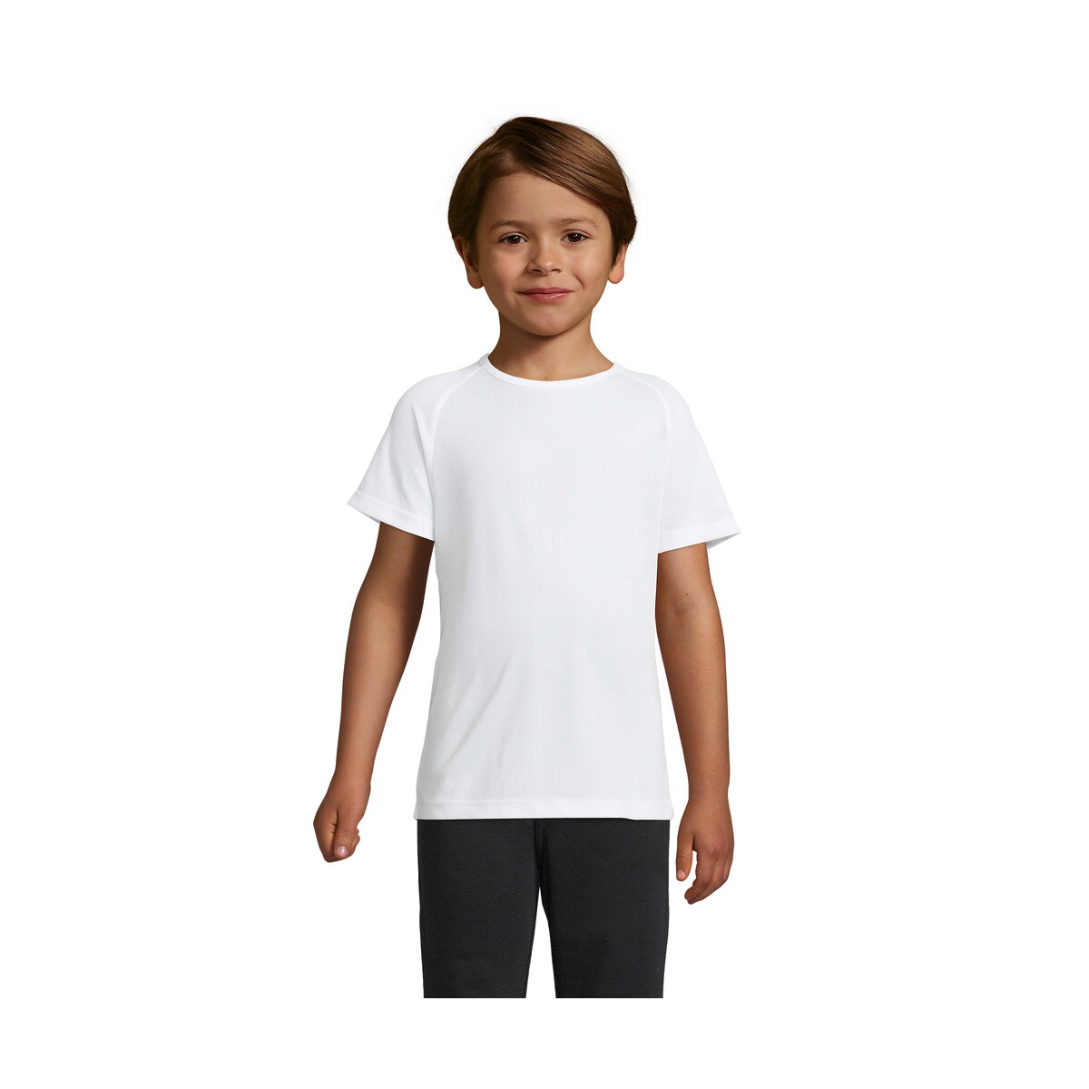 Koszulki z logo – sporty dziecięcy t-shirt sporty kids – biały – 3xl s01166-wh SPORTY Dziecięcy T-Shirt SPORTY KIDS - Biały - 3XL s01166-wh