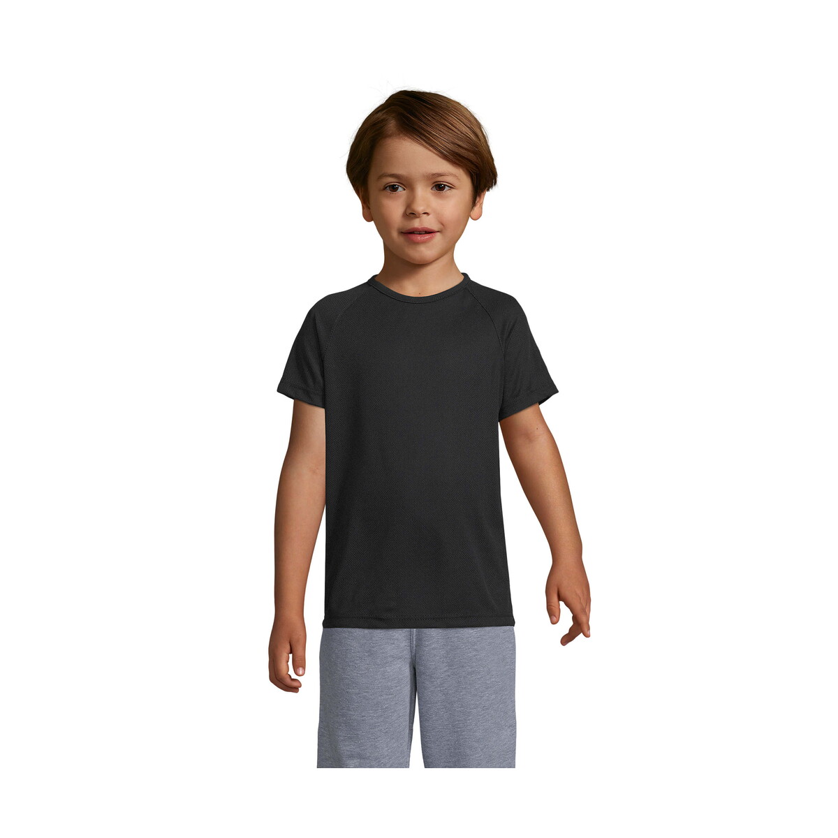 Koszulki z logo – sporty dziecięcy t-shirt sporty kids – czarny – 3xl s01166-bk SPORTY Dziecięcy T-Shirt SPORTY KIDS - Czarny - 3XL s01166-bk