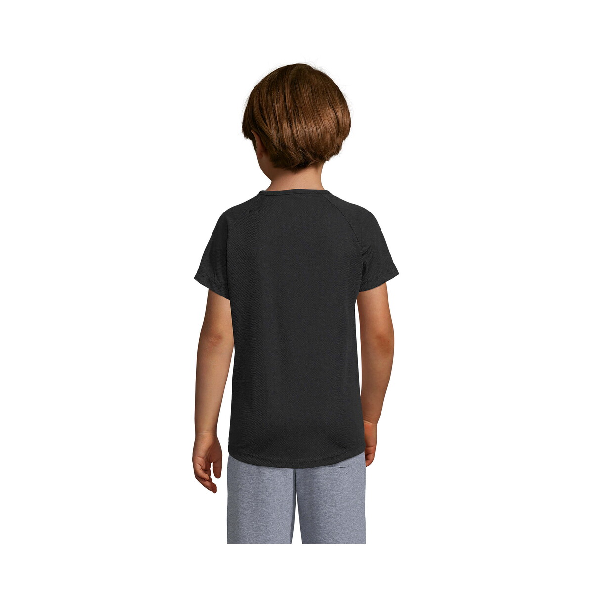 Koszulki z logo – sporty dziecięcy t-shirt sporty kids – czarny – 3xl s01166-bk-back SPORTY Dziecięcy T-Shirt SPORTY KIDS - Czarny - 3XL s01166-bk-back