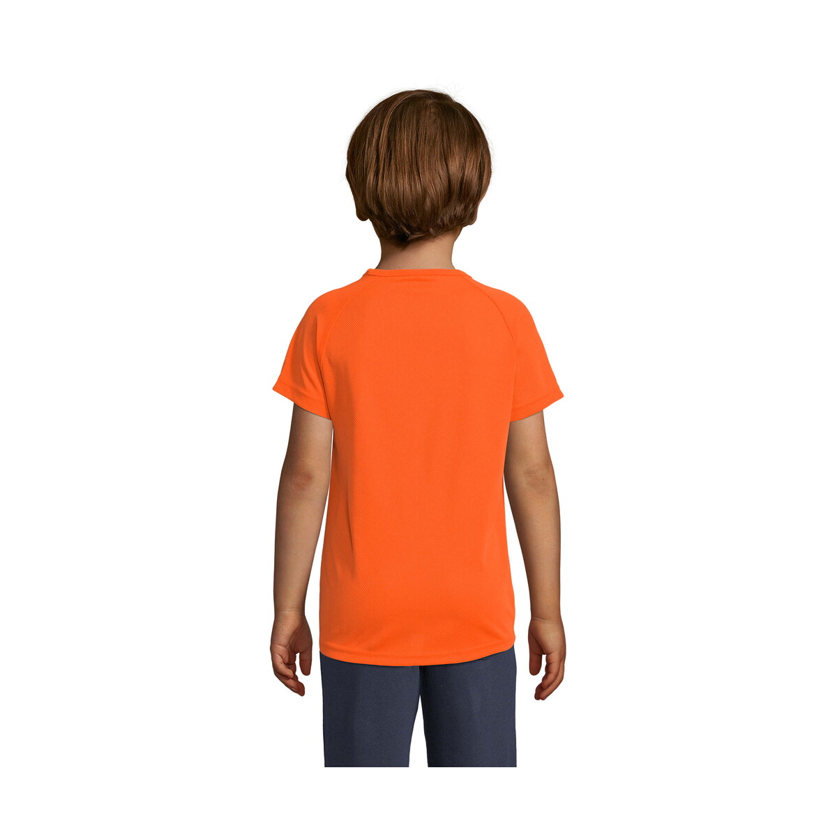 Koszulki z logo – sporty dziecięcy t-shirt sporty kids – neonowy pomarańczowy – 3xl s01166-no-back SPORTY Dziecięcy T-Shirt SPORTY KIDS - Neonowy Pomarańczowy - 3XL s01166-no-back