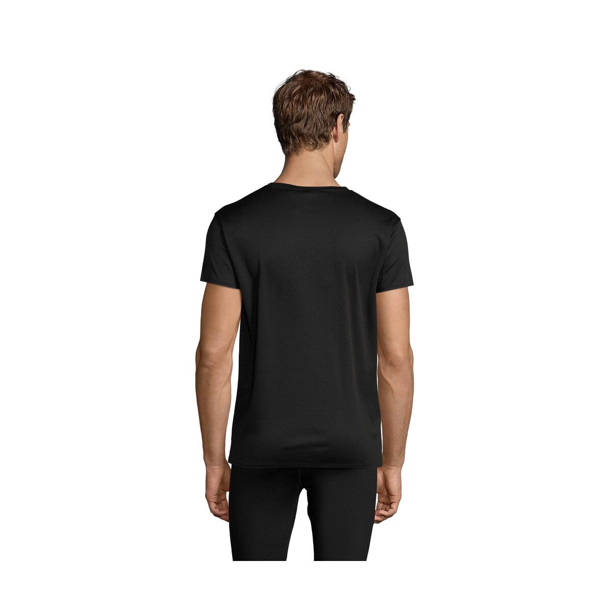 Koszulki z logo – sprint uni t-shirt 130g sprint – czarny – m s02995-bk-back SPRINT UNI T-SHIRT 130g SPRINT - Czarny - M s02995-bk-back