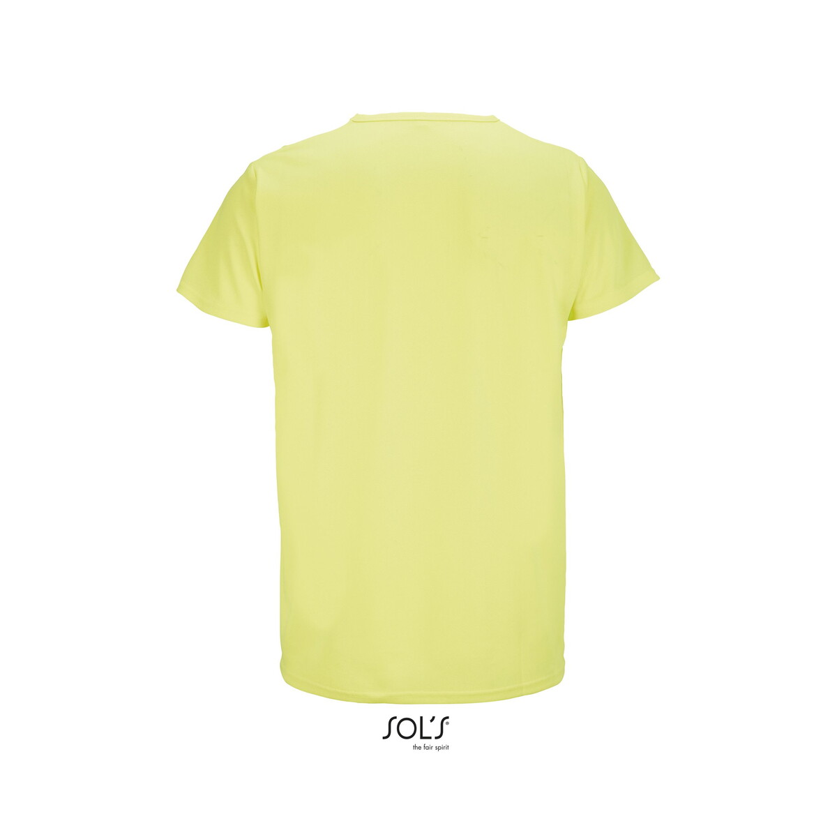 Koszulki z logo – sprint uni t-shirt 130g sprint – neon yellow – xxs s02995-ne-back SPRINT UNI T-SHIRT 130g SPRINT - Neon Yellow - XXS s02995-ne-back