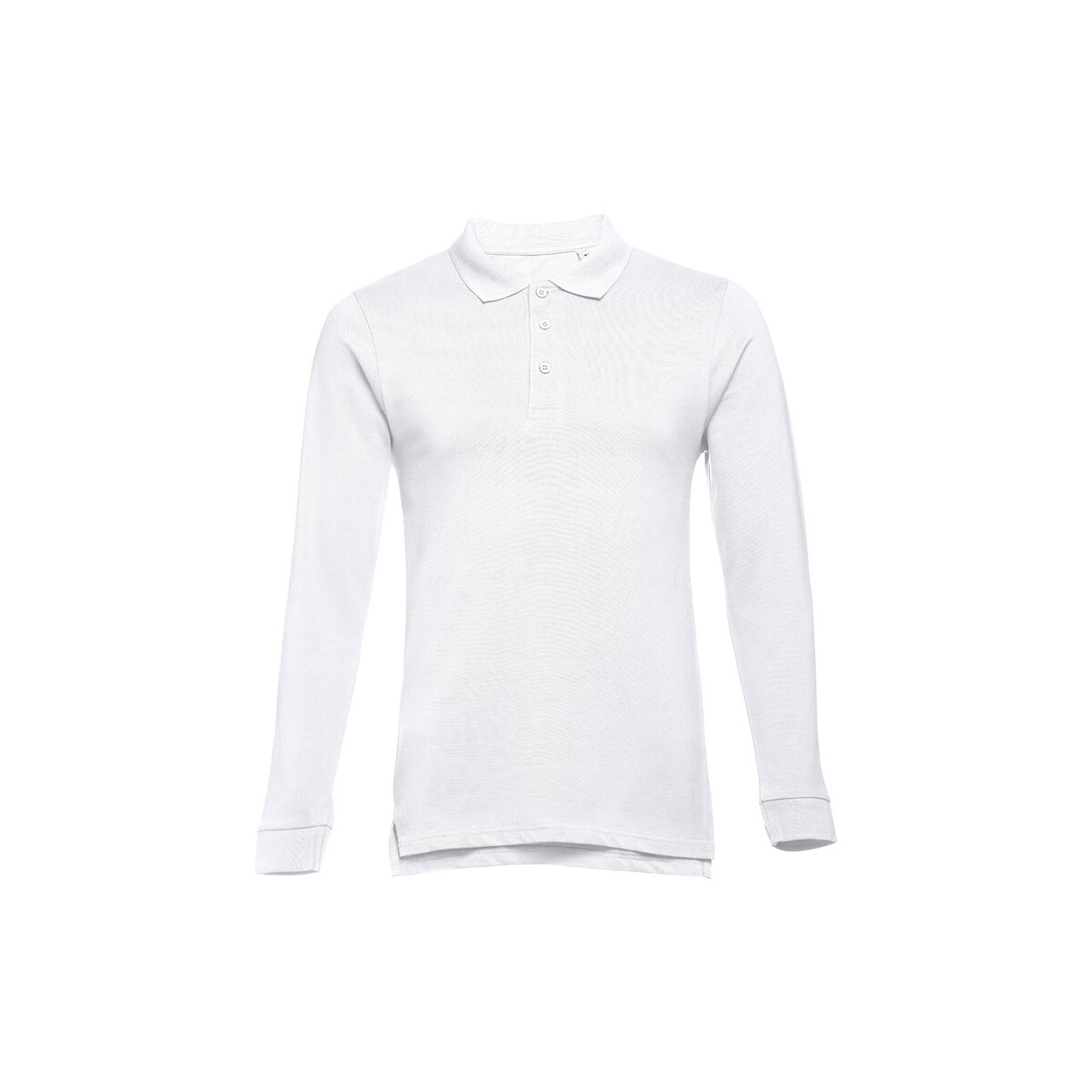 Koszulki z logo – thc bern wh ii. męska bawełniana koszulka polo z długim rękawem – biała 11170_106-a THC BERN WH II. Męska bawełniana koszulka polo z długim rękawem - Biała 11170_106-a