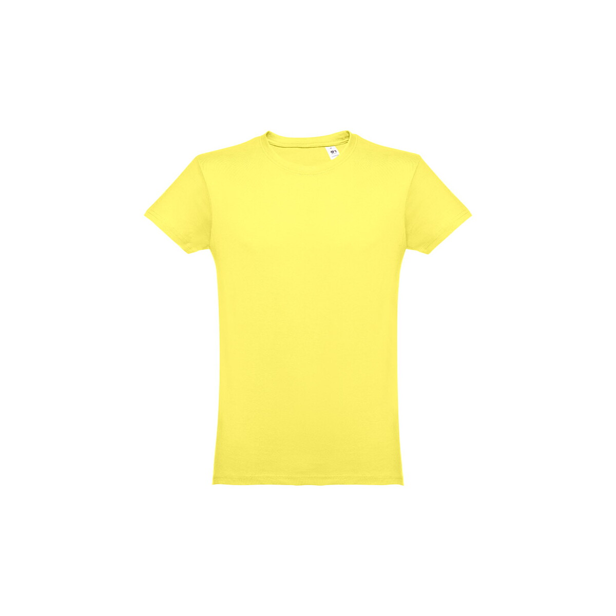 THC LUANDA II. T-shirt męski z bawełny rurkowej - limonkowy 11154_148-a